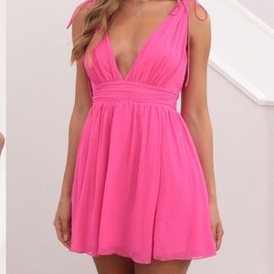 lucy in the sky pink dress